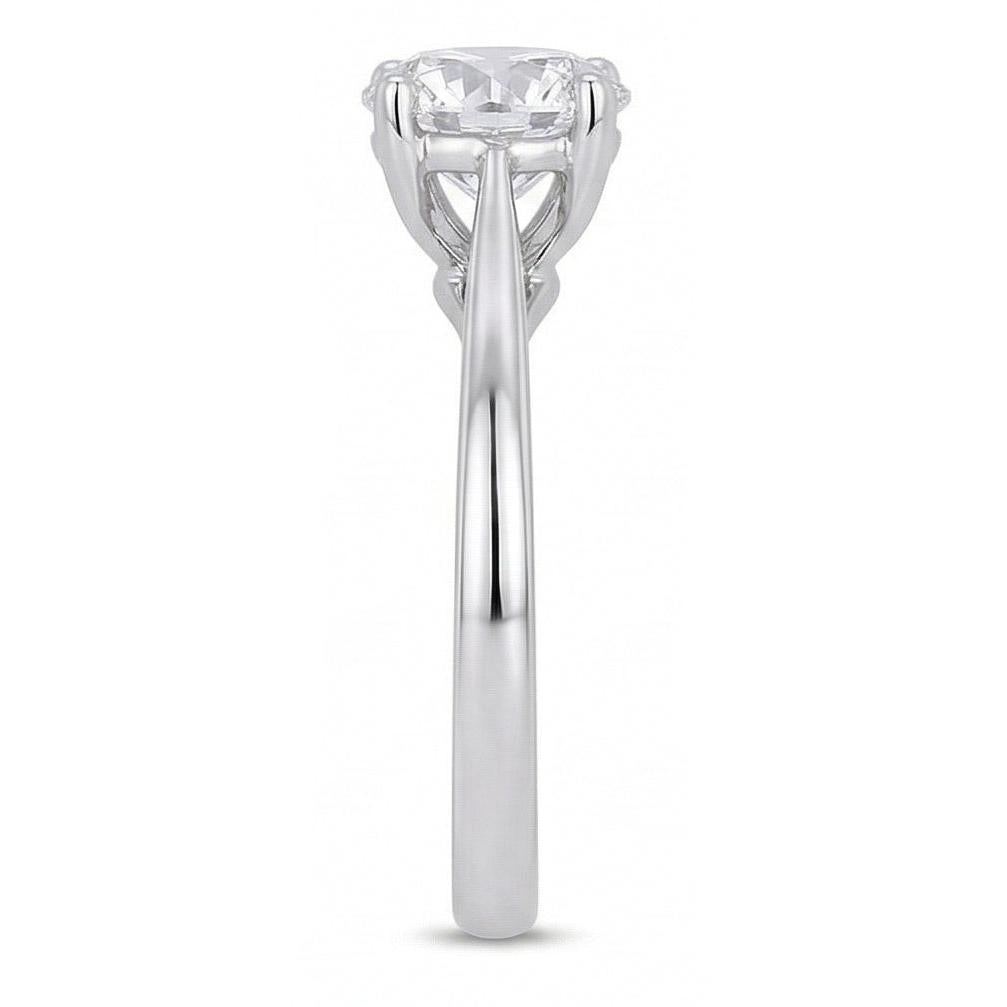 echter round diamant 2Karat ring Draufsicht
