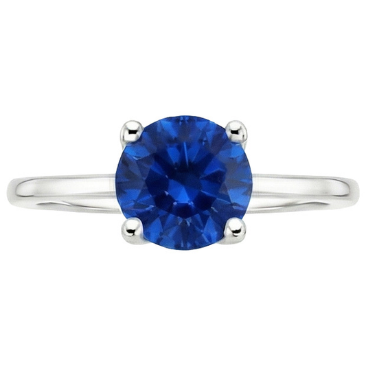 Solitär-Saphirring mit 2,5 Carat