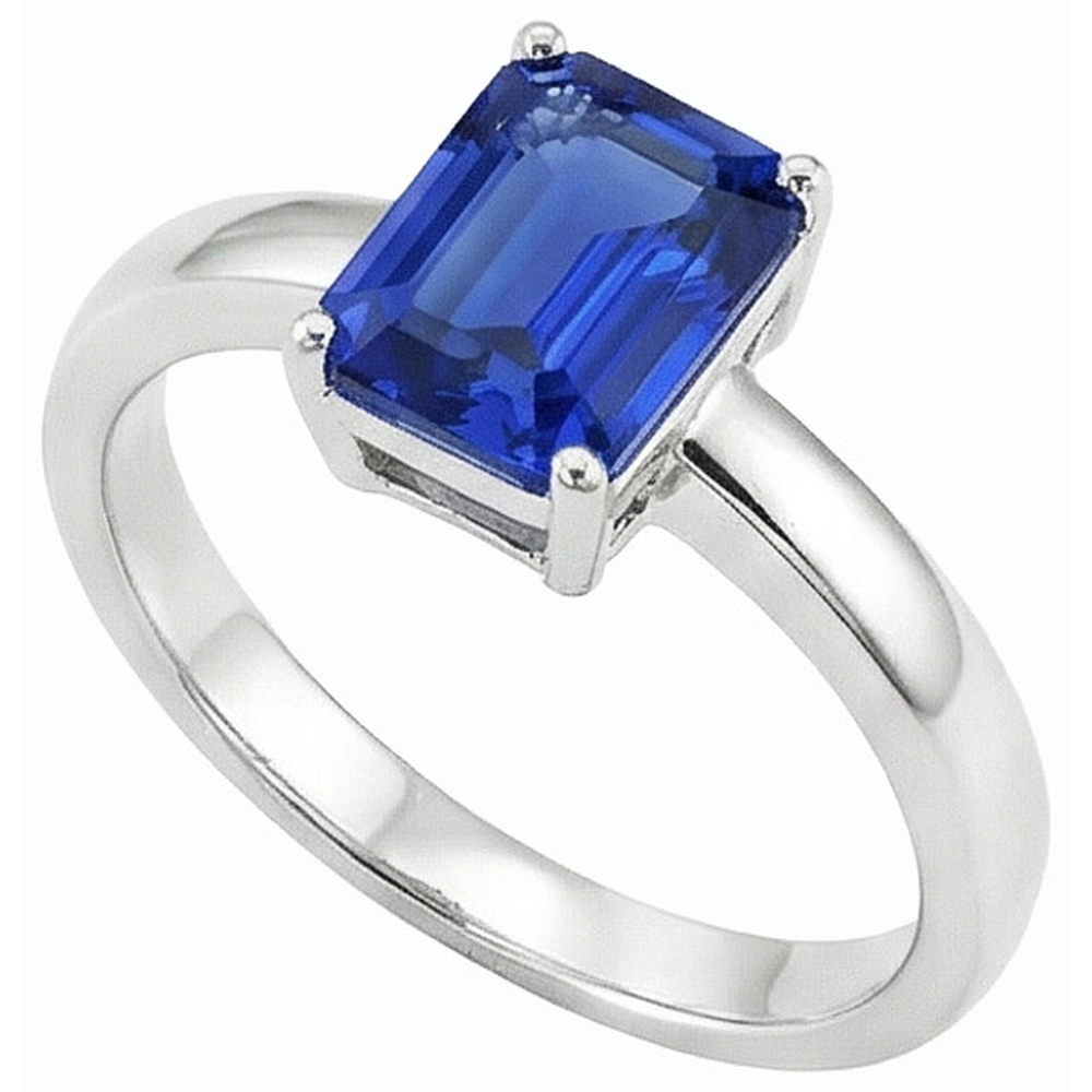 echter radiant diamant 1.50Karat ring Vorderansicht