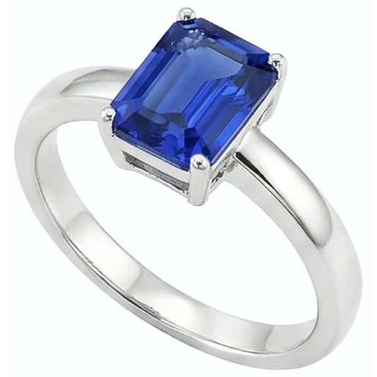 echter radiant diamant 1.50Karat ring Vorderansicht