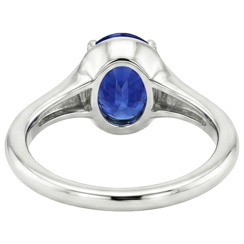 echter oval diamant 3Karat ring Detailansicht
