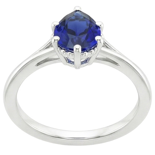 echter pear diamant 2.50Karat ring Seitenansicht