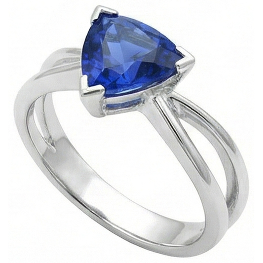 echter trillion diamant 1Karat ring Vorderansicht