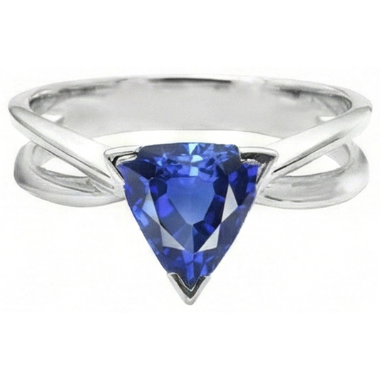 echter trillion diamant 1Karat ring Seitenansicht
