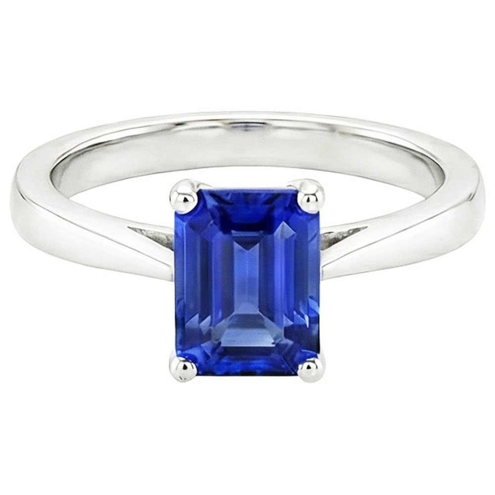 echter diamant 2Karat ring auf Weiß