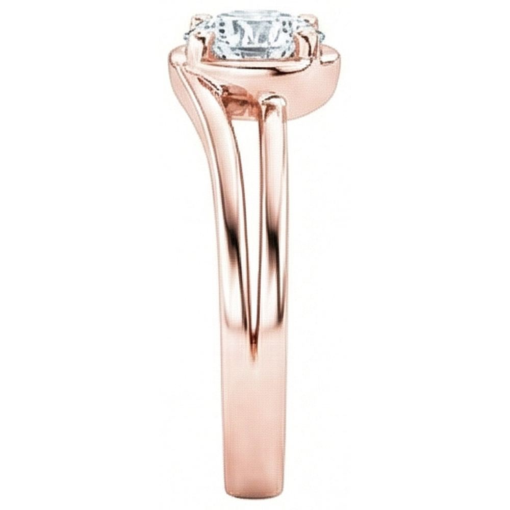 echter round diamant 1.75Karat ring Draufsicht