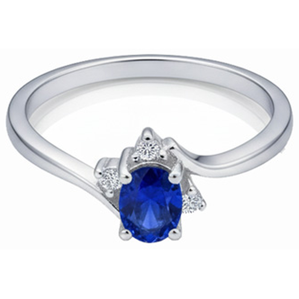 echter oval diamant 1.90Karat ring Draufsicht