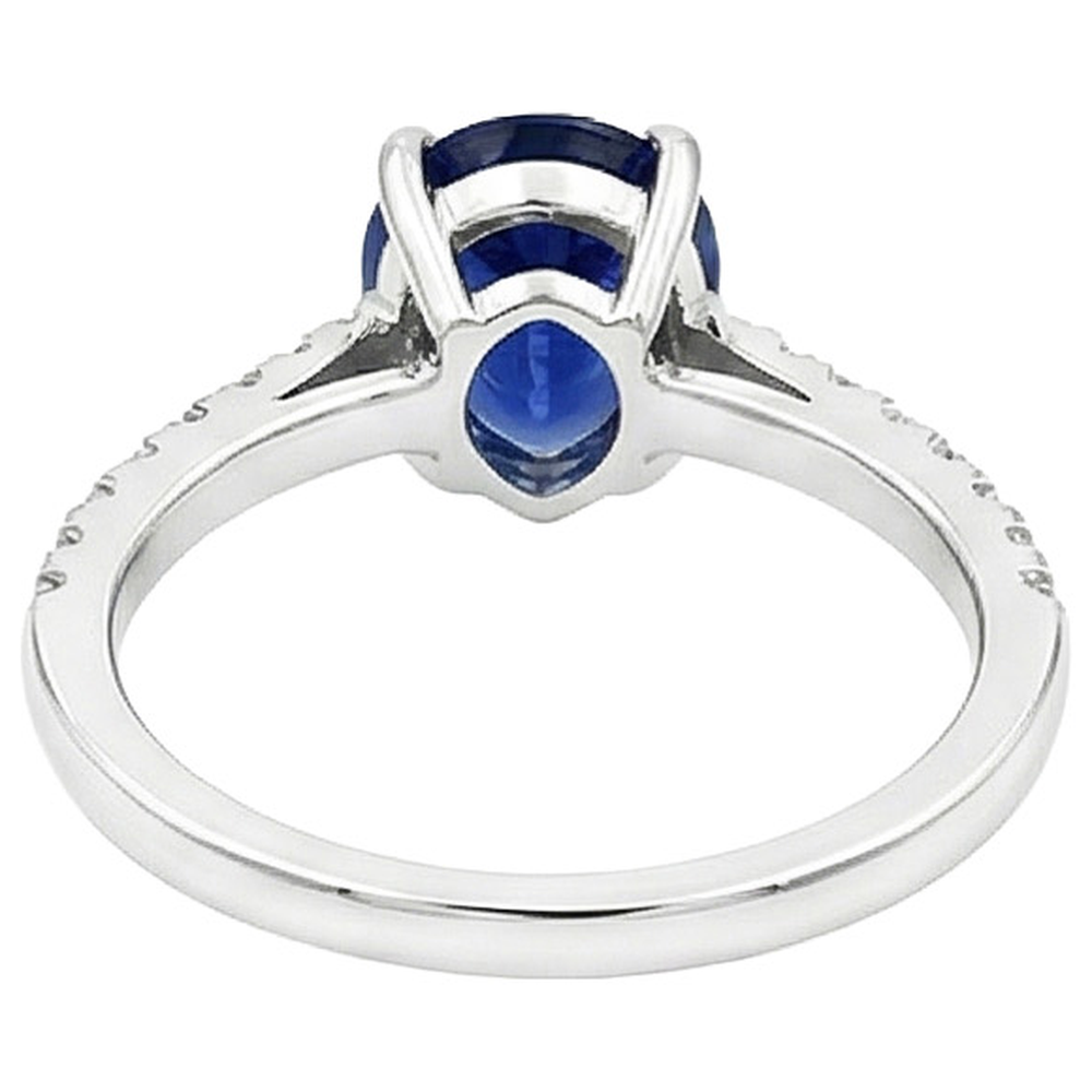echter round diamant 2.50Karat ring Seitenansicht