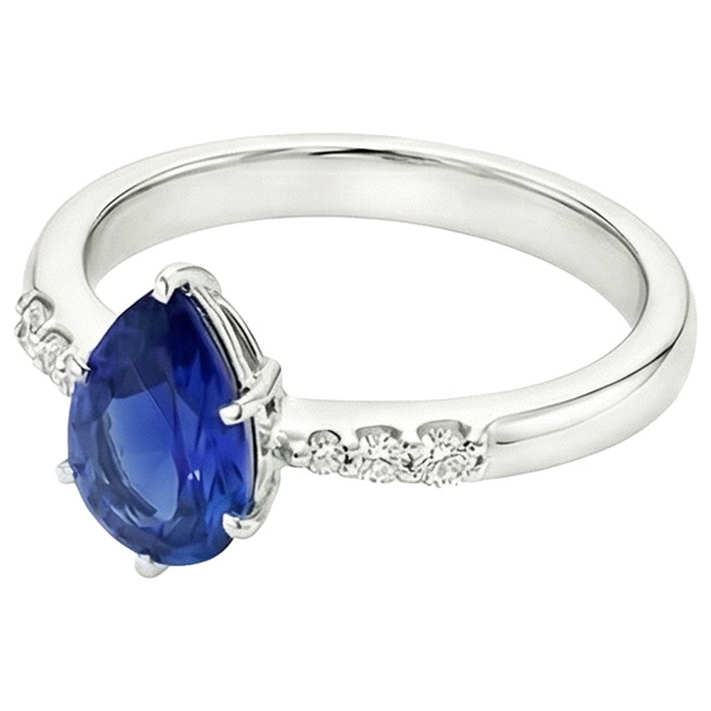 echter round diamant 4Karat ring Draufsicht