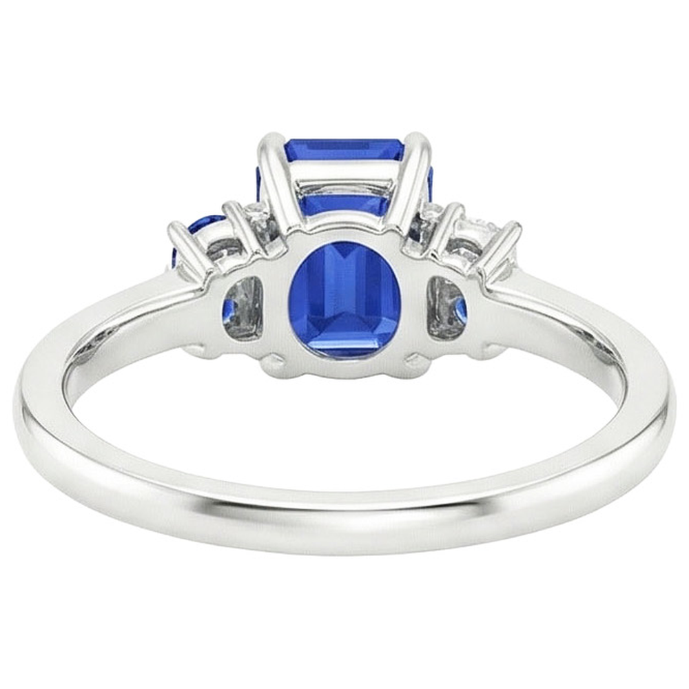echter baguette diamant 3Karat ring Detailansicht