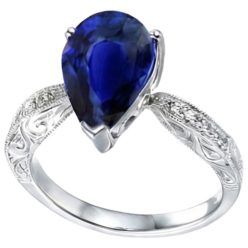 echter round diamant 3.50Karat ring Seitenansicht