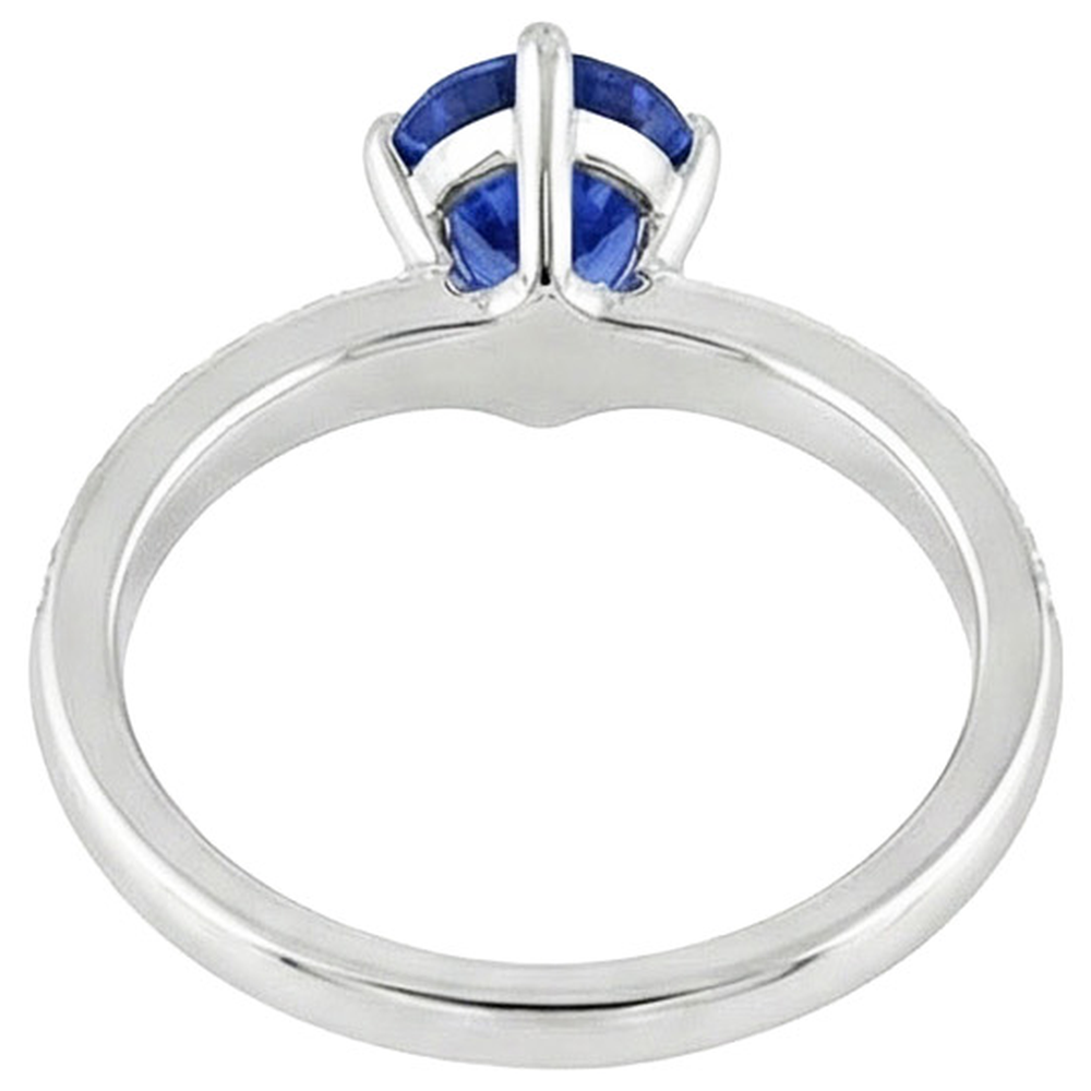 echter round diamant 5Karat ring Seitenansicht