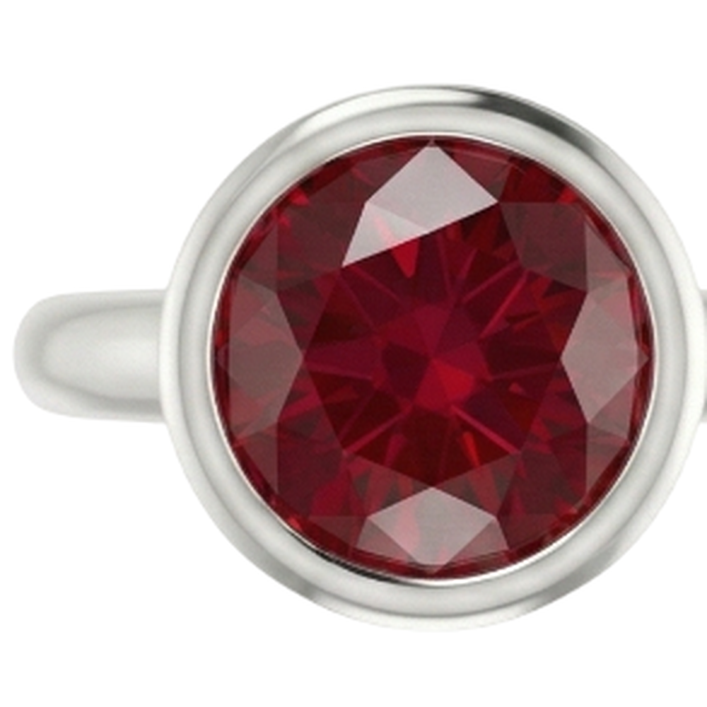 Solitärring 0,75 Karat Burmesischer Rubin Damenschmuck Neu