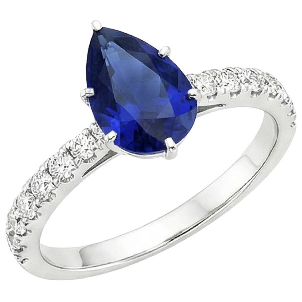 echter round diamant 5.25Karat ring Seitenansicht