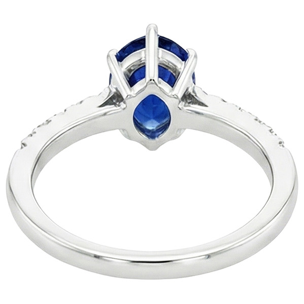 echter round diamant 5Karat ring Seitenansicht