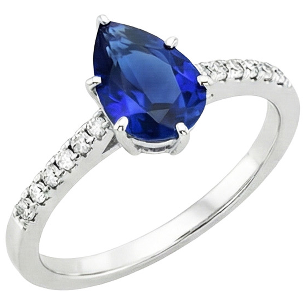 echter round diamant 5Karat ring Detailansicht