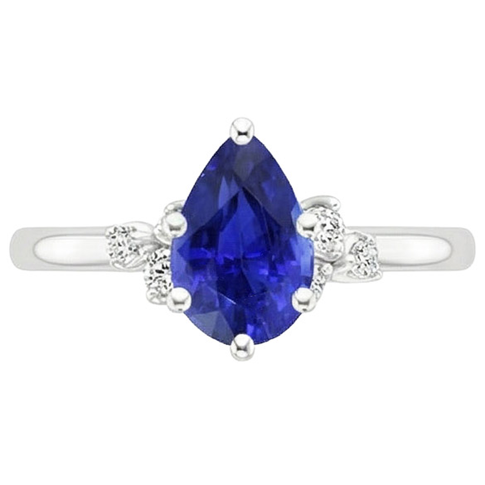 echter round diamant 5Karat ring auf Weiß