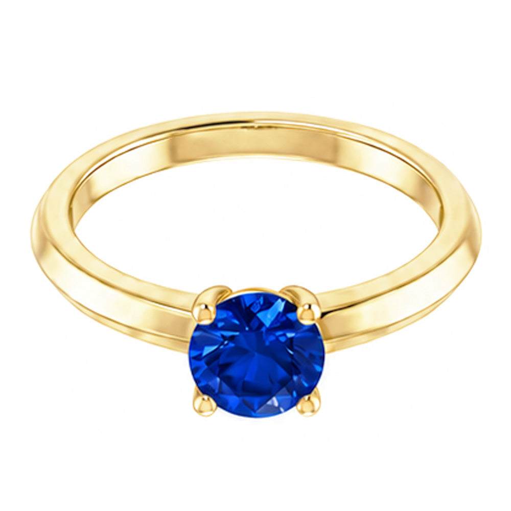 Solitärring Blauer Saphir 1,25 Karat Gelbgold 14K Schmuck