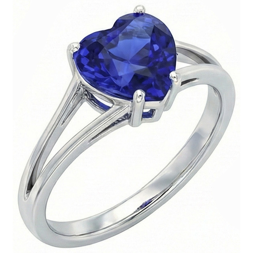 echter heart diamant 2Karat ring Vorderansicht