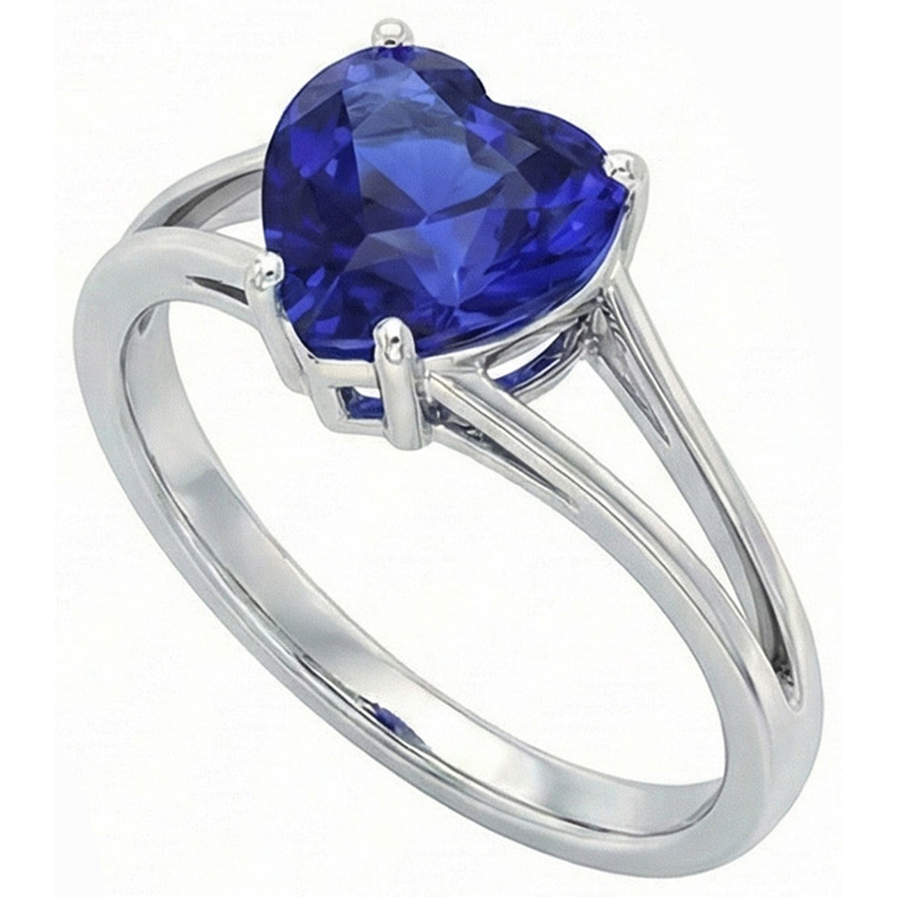 echter heart diamant 2Karat ring Detailansicht