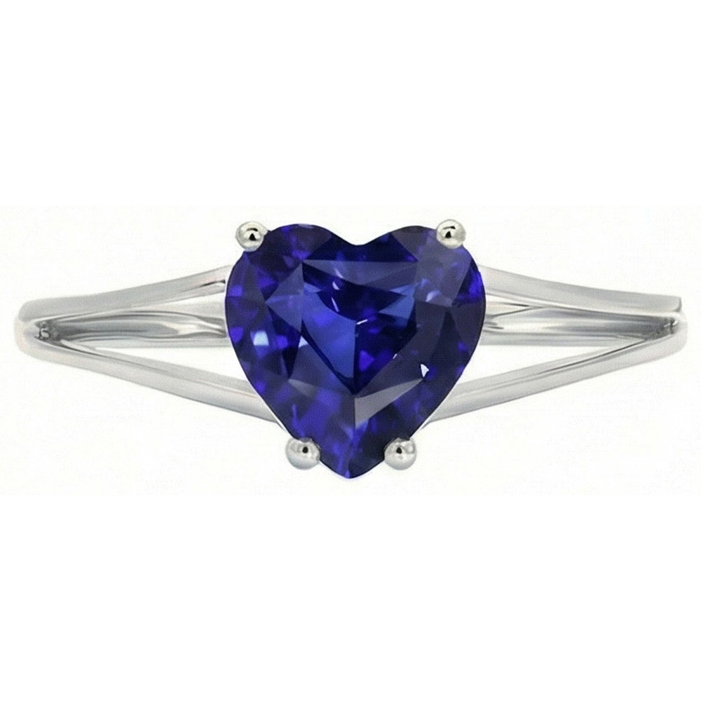 echter heart diamant 2Karat ring Seitenansicht