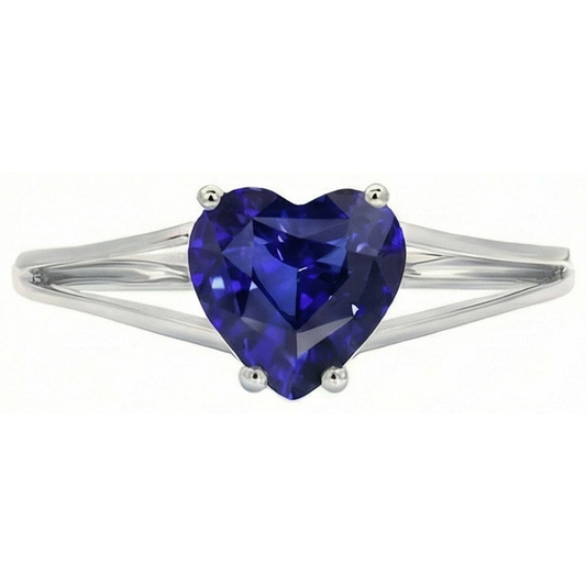 echter heart diamant 2Karat ring Seitenansicht