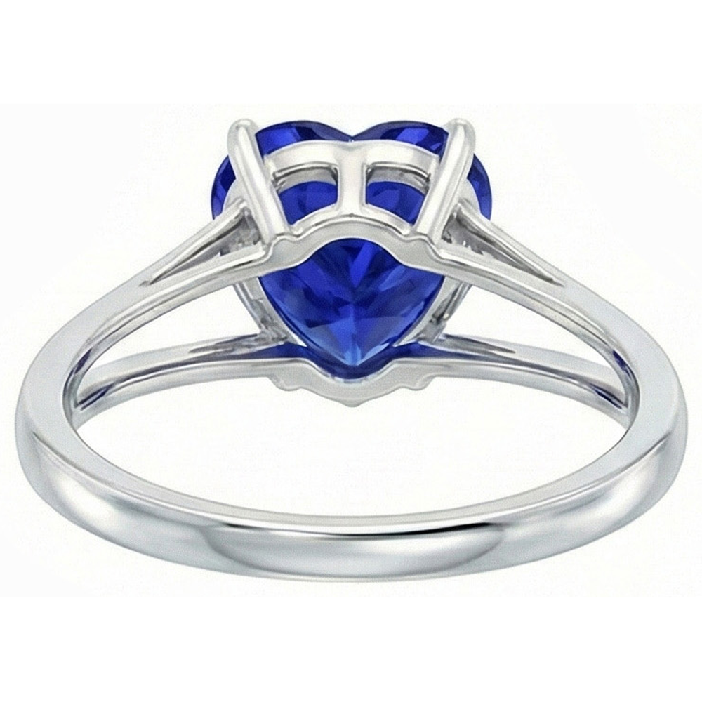 echter heart diamant 2Karat ring Profilansicht