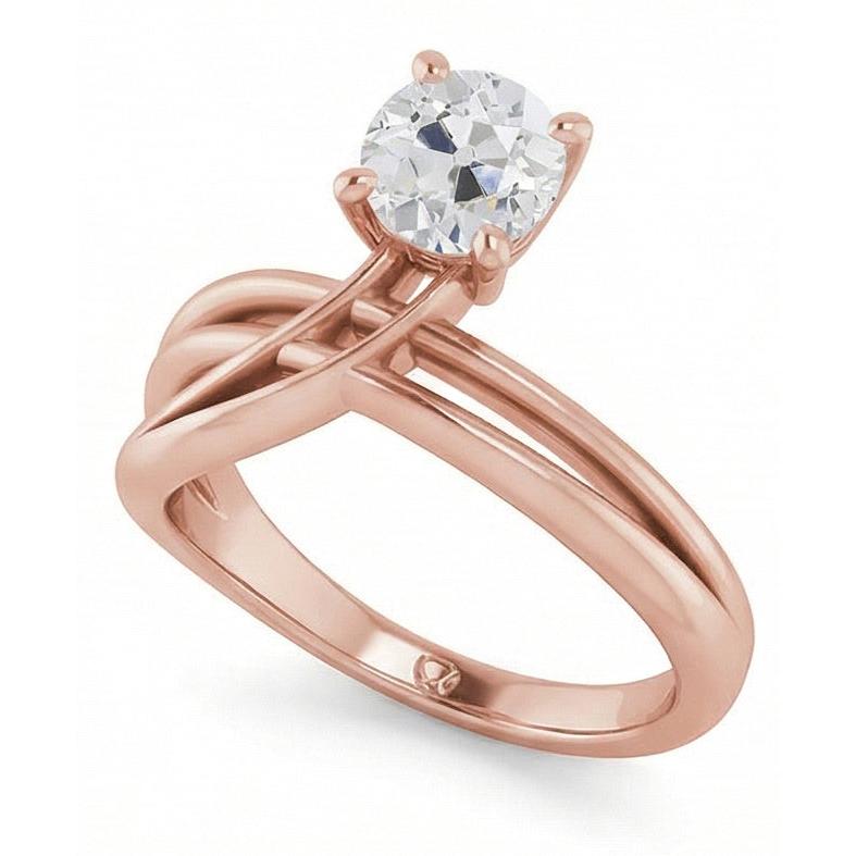 echter round diamant 2Karat ring Detailansicht