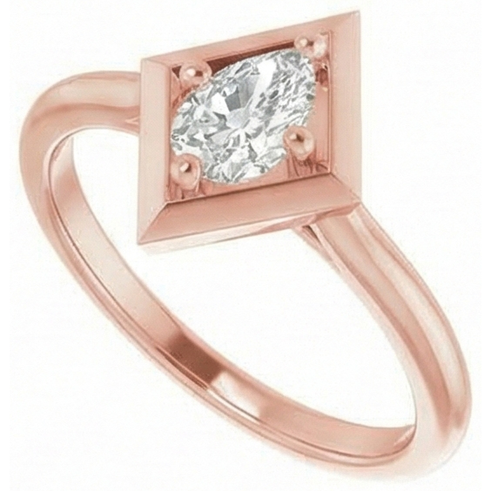 Solitärring Ovaler alter europäischer Echt Natürlicher Diamant ( nicht im Labor gezüchtet ) im Drachenstil 1.55 Karat