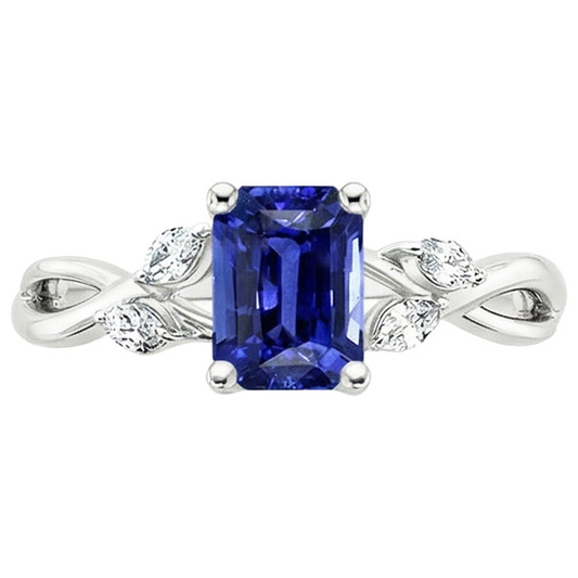 echter marquise diamant 4Karat ring Profilansicht