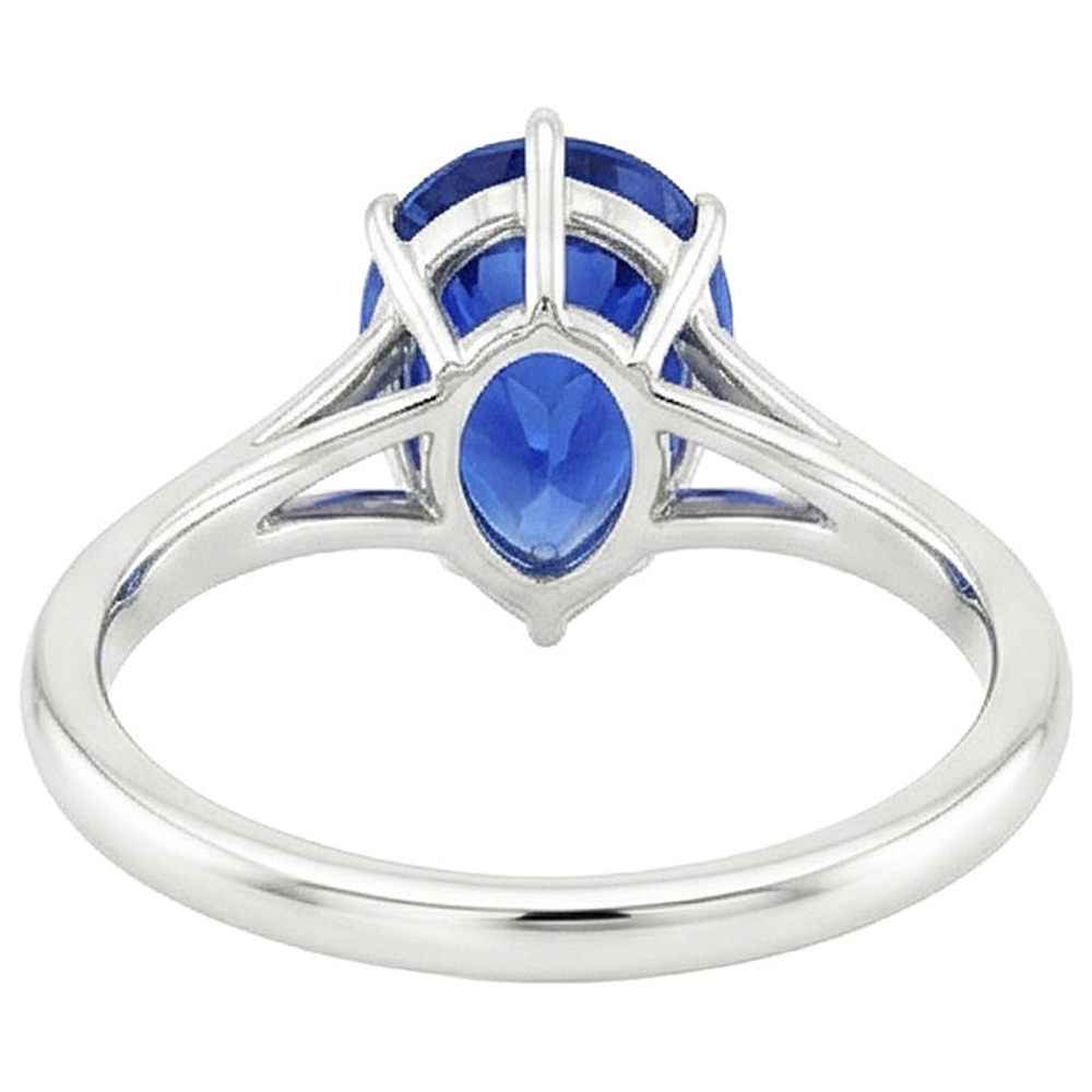 echter pear diamant 2.50Karat ring Seitenansicht