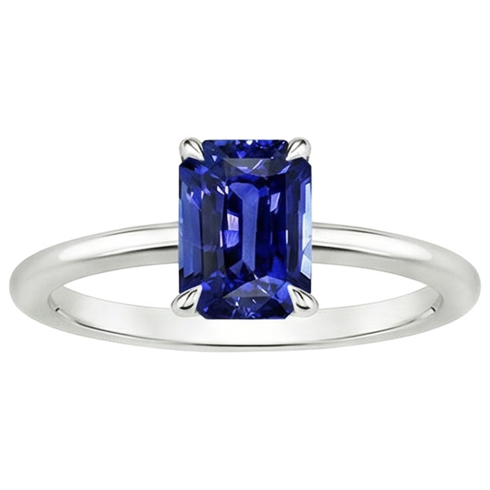 Solitärring Strahlender srilankischer Saphir 3 Karat