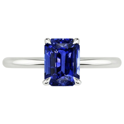 Solitärring Strahlender srilankischer Saphir 3 Karat