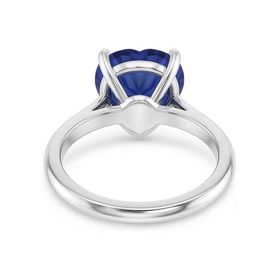 echter heart diamant 2.50Karat ring Profilansicht
