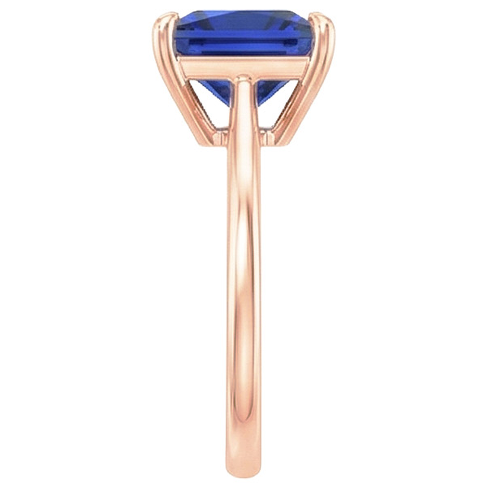 Solitärring aus Roségold Prinzessin Sri Lanka Saphir 3,50 Karat