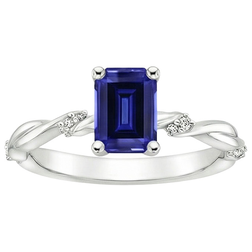 echter round diamant 3.50Karat ring Draufsicht