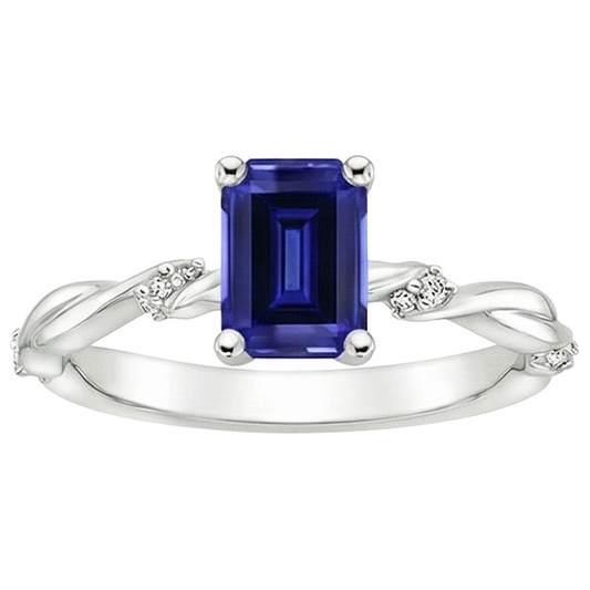 echter round diamant 3.50Karat ring Draufsicht