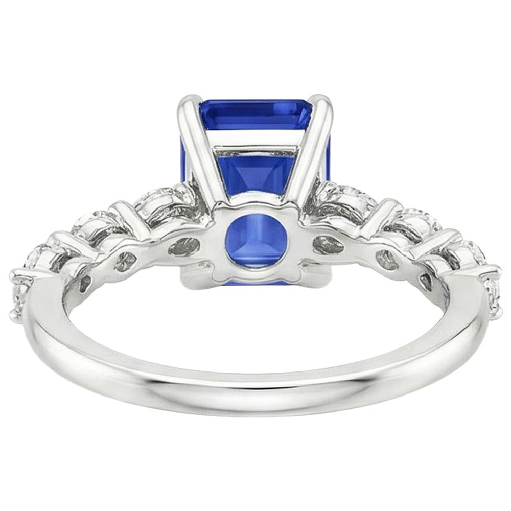 echter round diamant 4Karat ring Seitenansicht