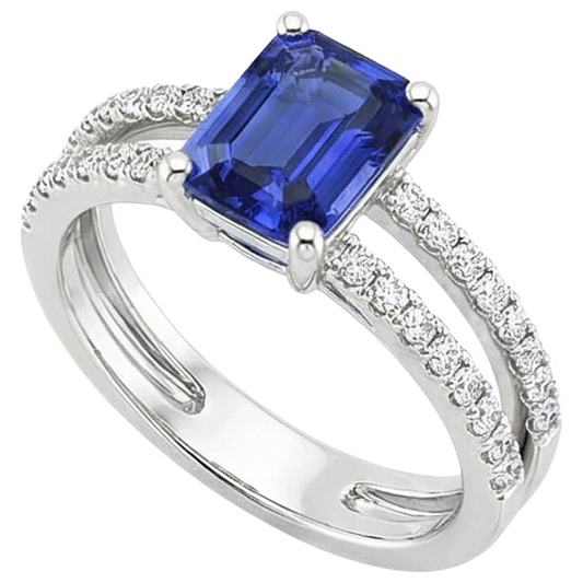echter round diamant 4.50Karat ring Seitenansicht