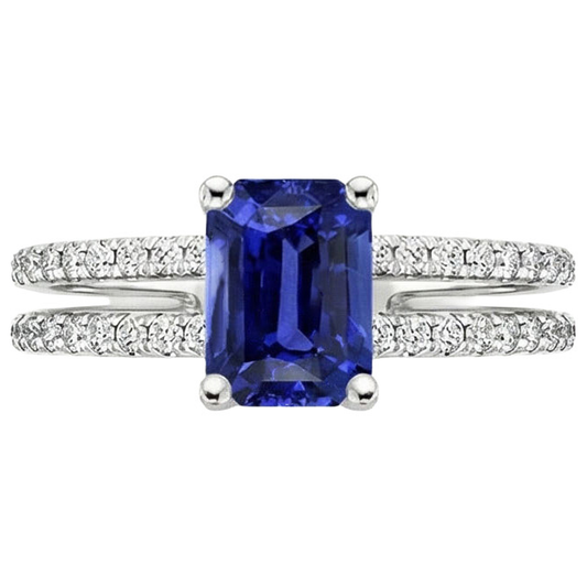 echter round diamant 4.50Karat ring Profilansicht