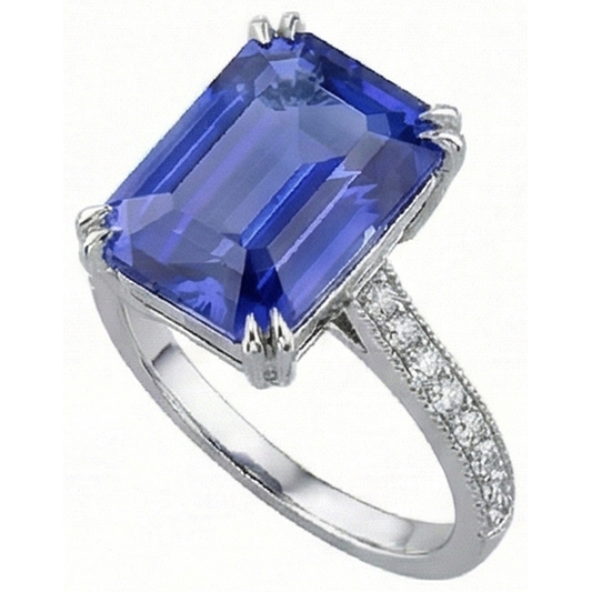 echter round diamant 3Karat ring Seitenansicht