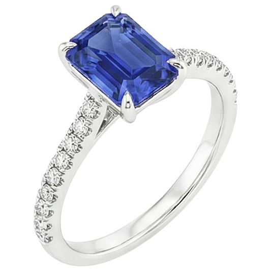 echter round diamant 4Karat ring Seitenansicht