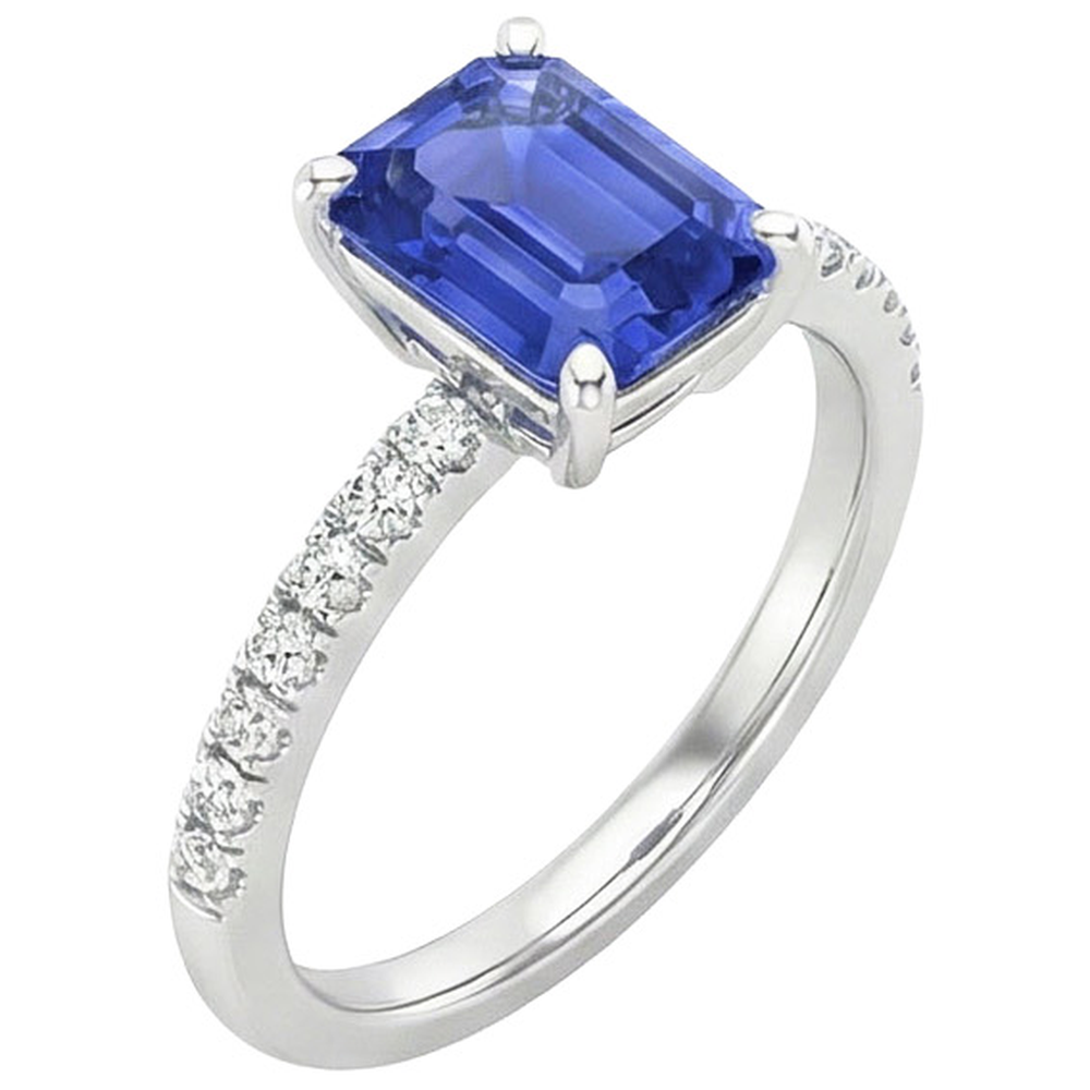 echter round diamant 4Karat ring Draufsicht
