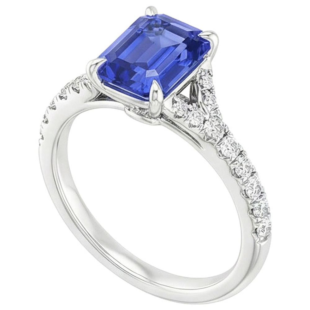 echter round diamant 4Karat ring Seitenansicht