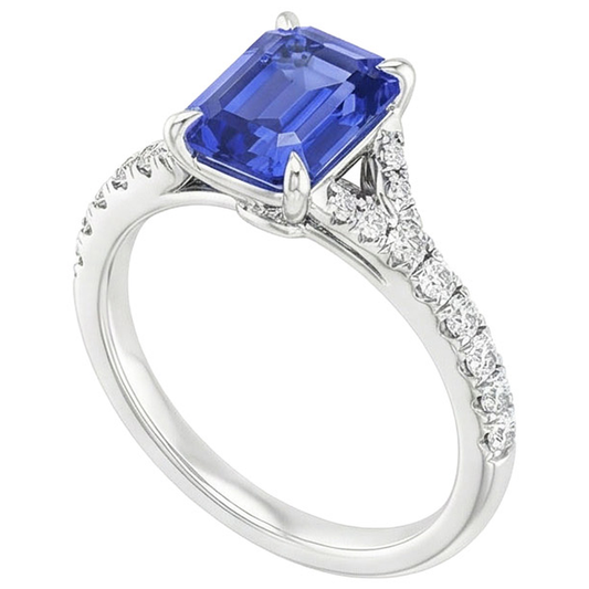 echter round diamant 4Karat ring Seitenansicht