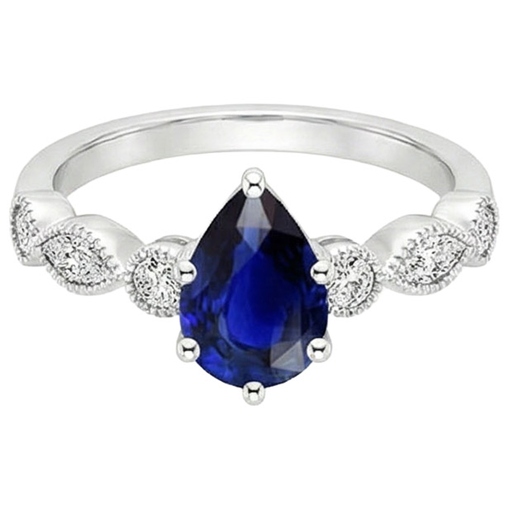 echter marquise diamant 3Karat ring Draufsicht