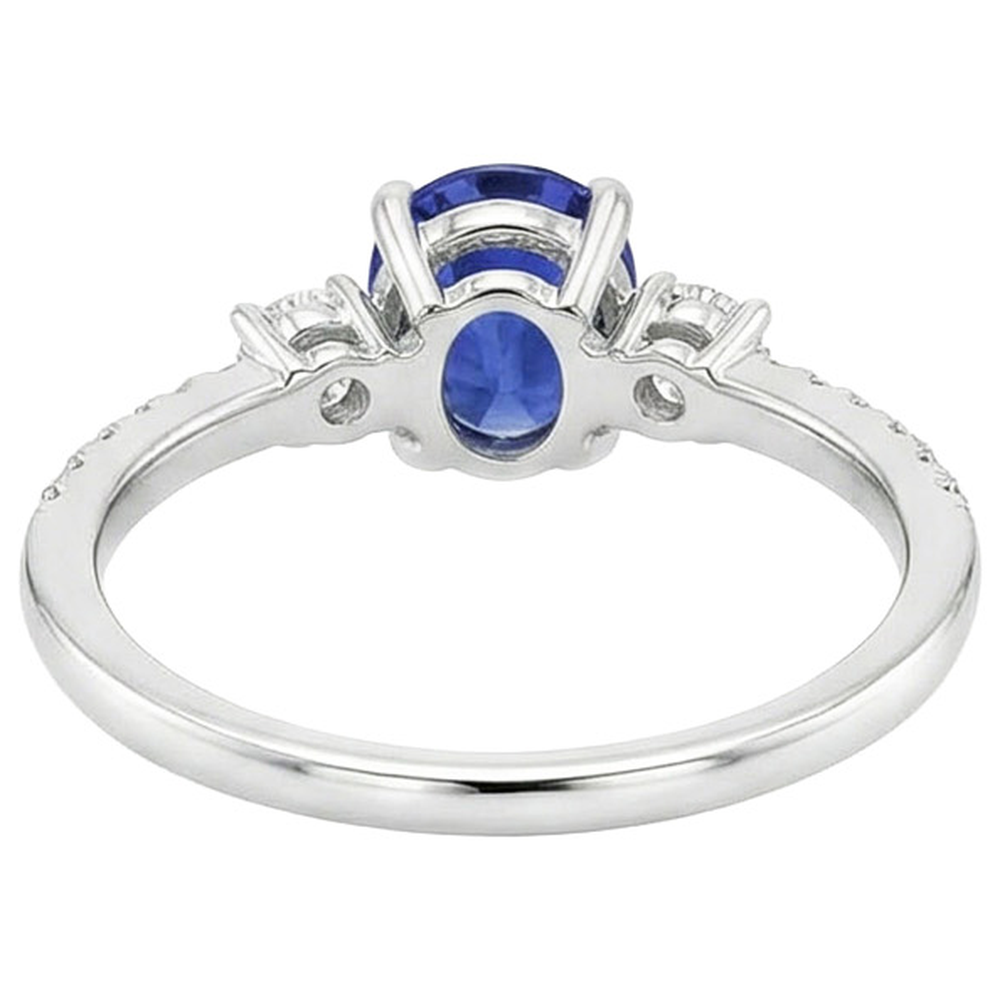 echter oval diamant 3.50Karat ring Detailansicht
