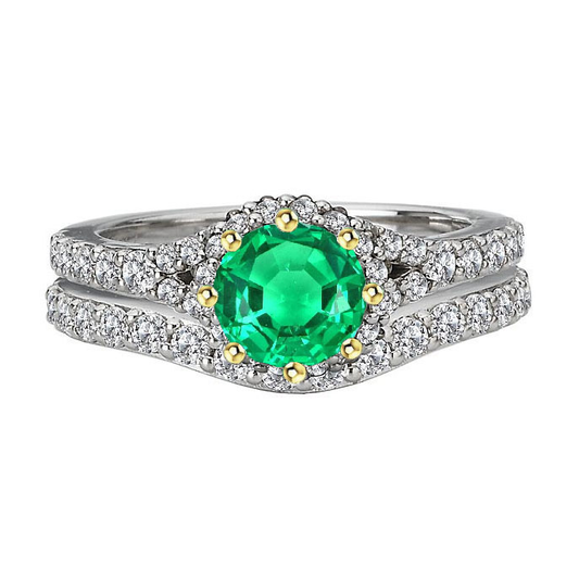 Handgefertigter Schmuckstein-Ring 2 Karat – Hauptansicht