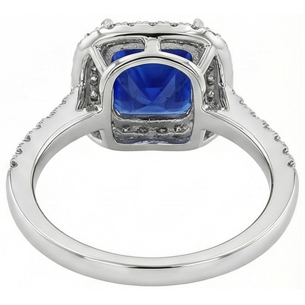 echter round diamant 4.50Karat ring mit Diamantbesatz