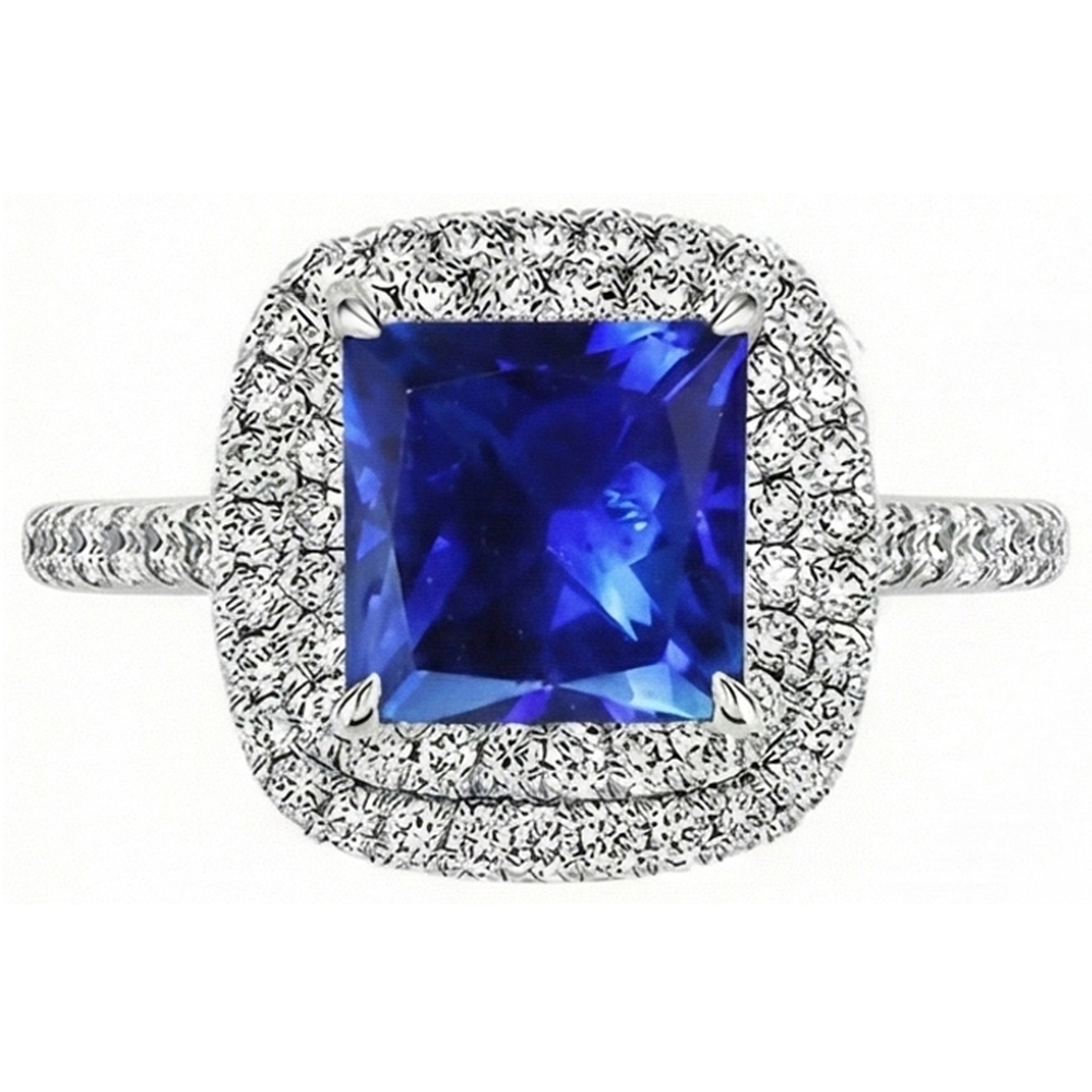 echter round diamant 4.50Karat ring Detailansicht